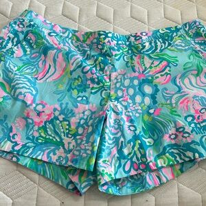 NWT Lilly Pulitzer Ocean View Shorts in Blue Ibiza size XL. SO CUTE!!